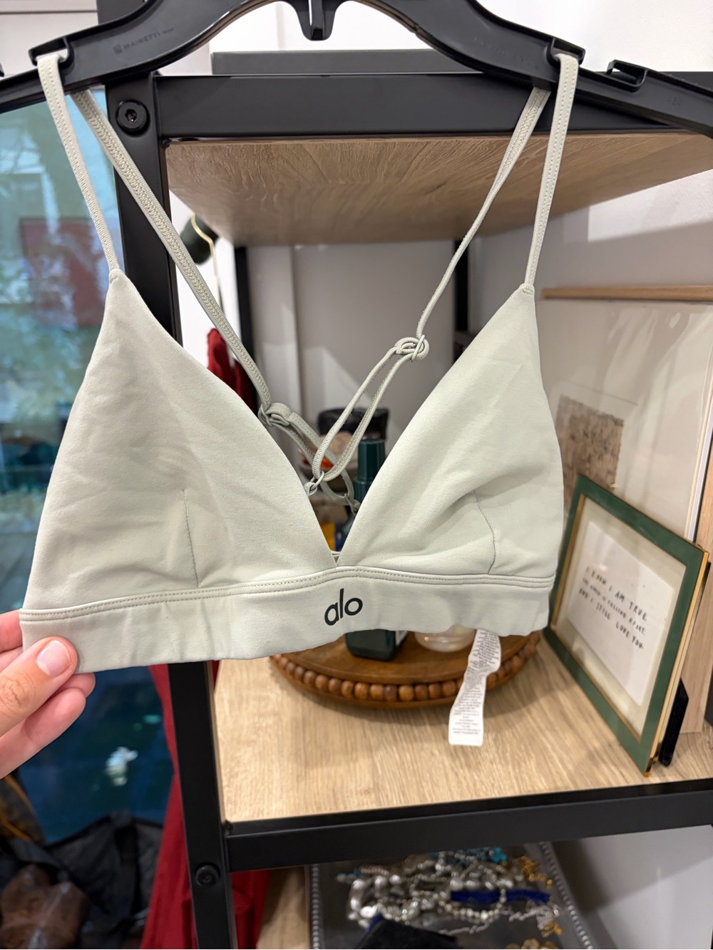 Alo Sage Green Sports Bra Size Small